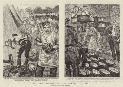 The Autumn Military Manoeuvres, Some Scenes in Camp by Charles Paul Renouard